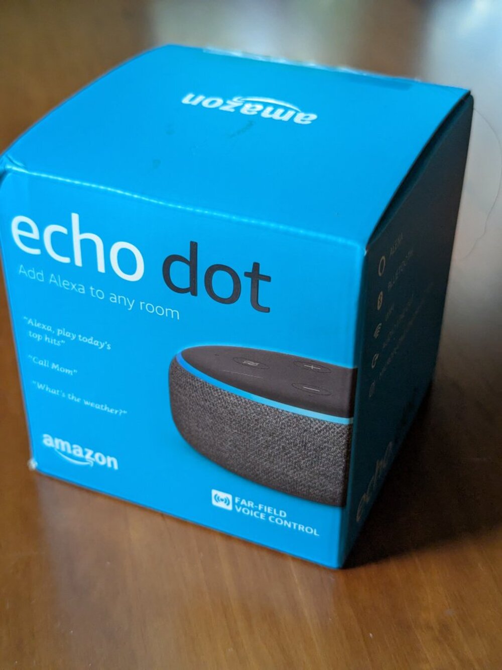 New AMAZON ECHO DOT (3RD GEN/Generation) SMART SPEAKER - CHARCOAL BLACK - Sealed